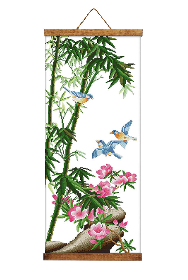 Cross Stitch Kit 31x76cm 14CT (Green Bamboo)