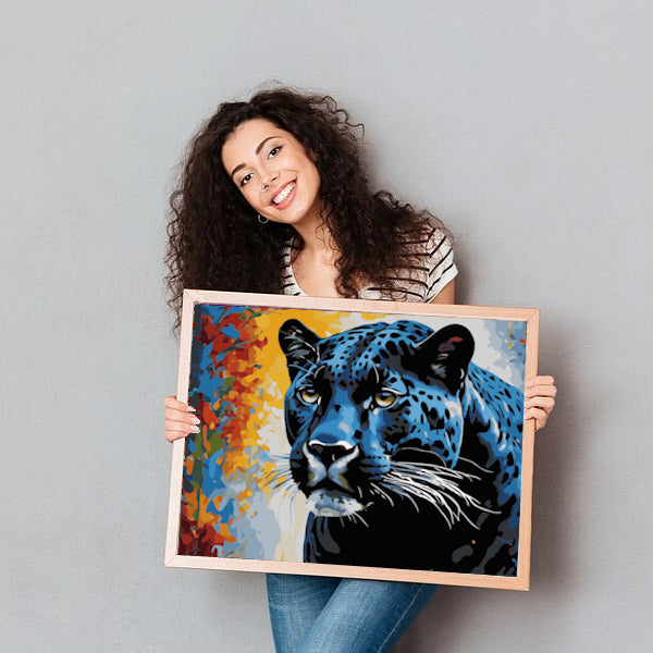 Paint by Numbers Kit (Blue Panther)