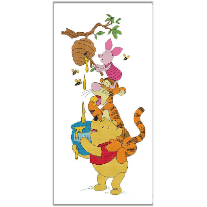Cross Stitch Kit 27x54cm 11CT (Stealing Honey)