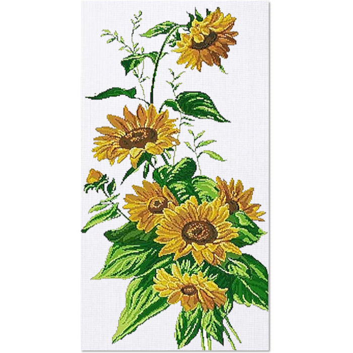 Cross Stitch Kit 42x75cm 14CT (Sunflowers)