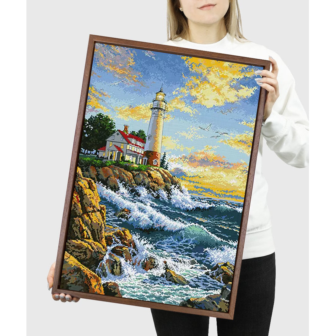 Cross Stitch Kit 54x79cm 11CT (Lighthouse)
