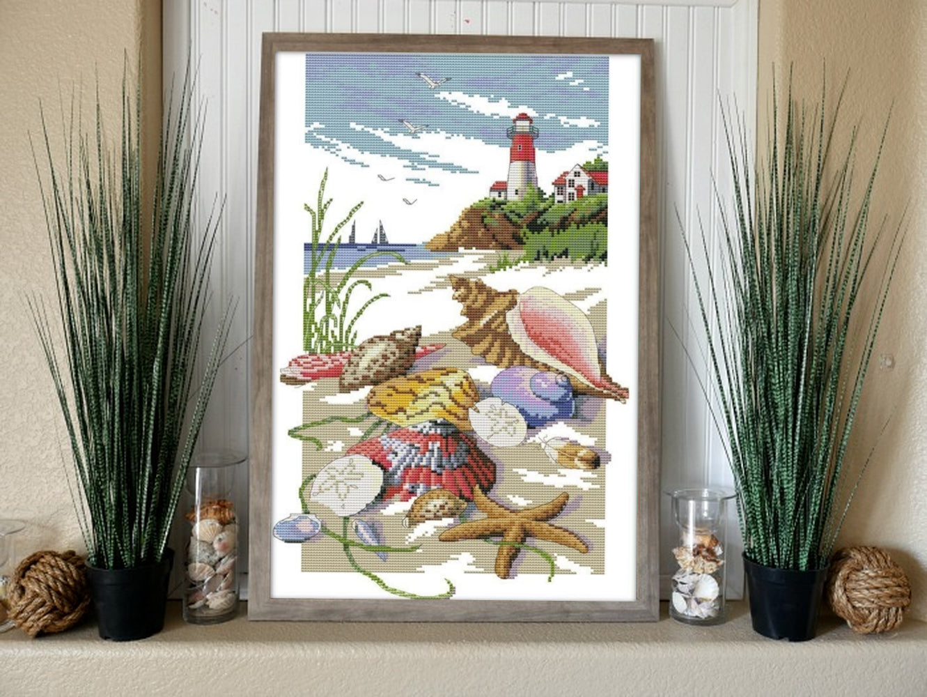 Cross Stitch Kit 40x59cm 11CT (Sea Shells)