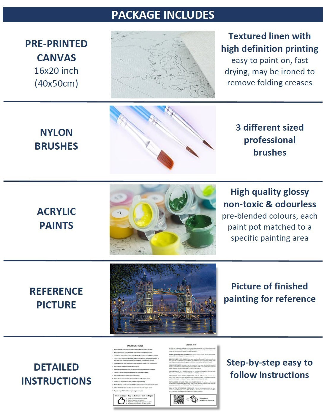 Paint by Numbers Kit (London Tower Bridge)