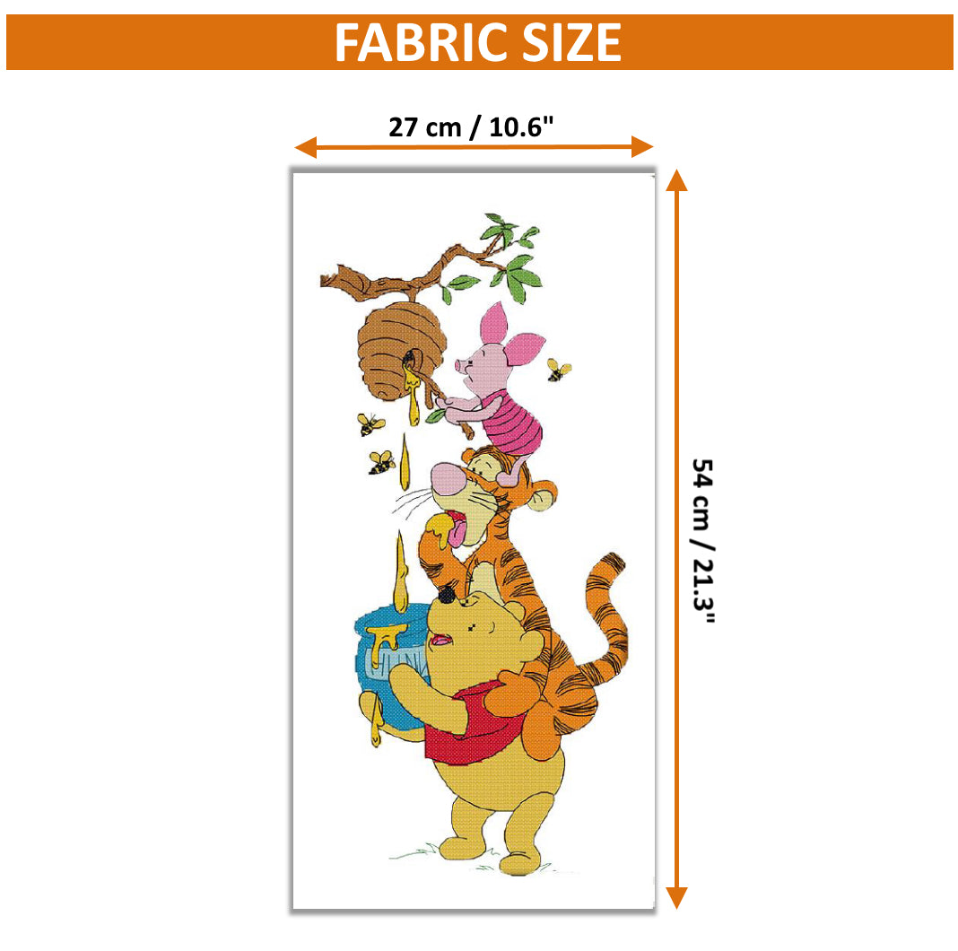 Cross Stitch Kit 27x54cm 11CT (Stealing Honey)