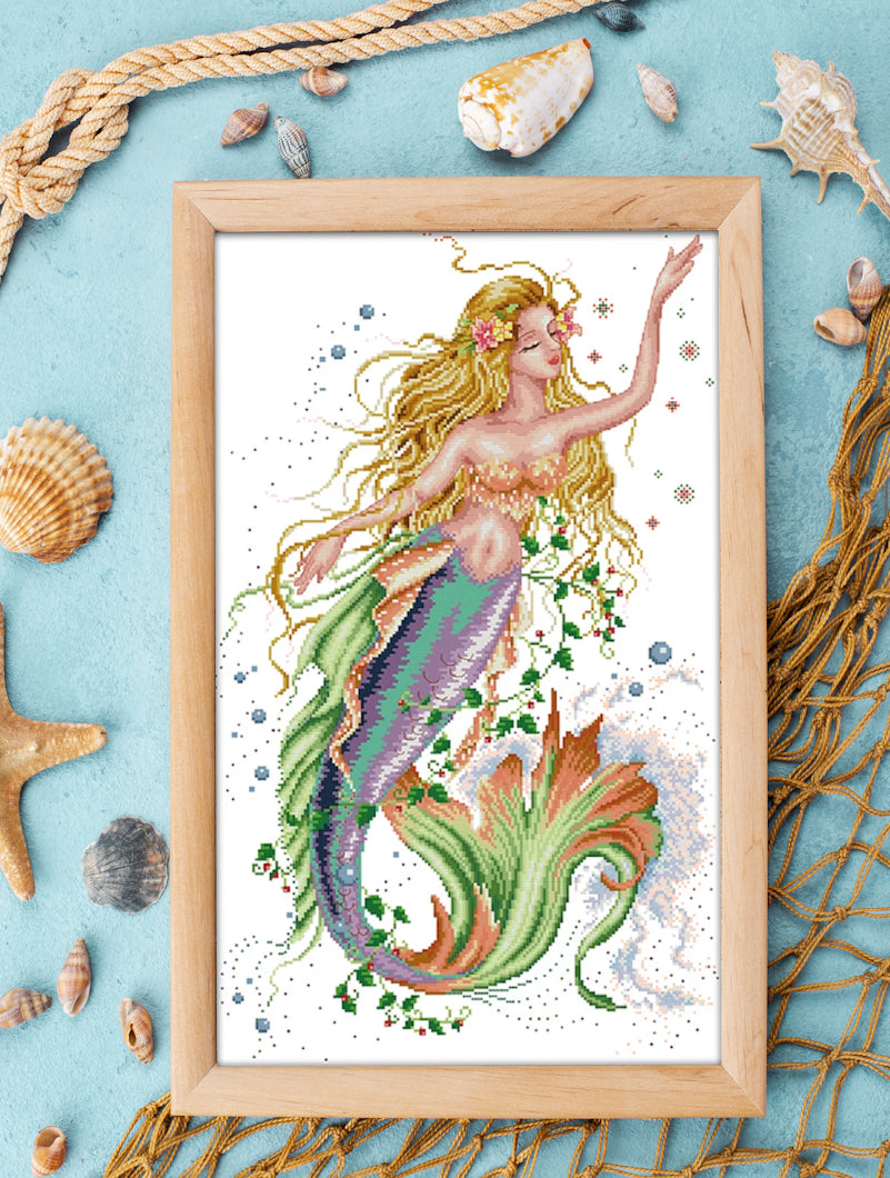 Cross Stitch Kit 40x61cm 14CT (Mermaid)