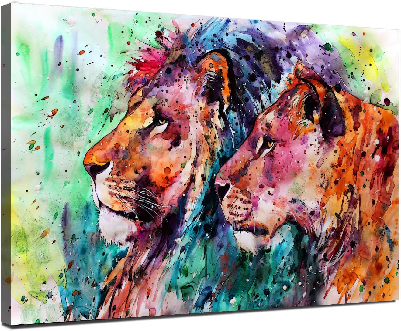 Paint by Numbers Kit 40x50cm (Lion & Lioness)