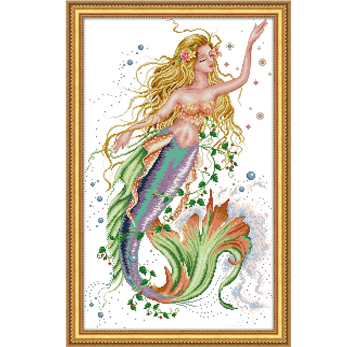 Cross Stitch Kit 40x61cm 14CT (Mermaid)