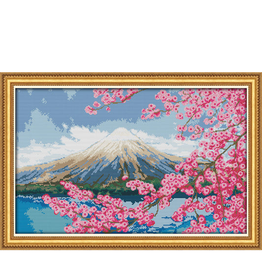 Cross Stitch Kit 59x40cm 14CT (Mount Fuji)