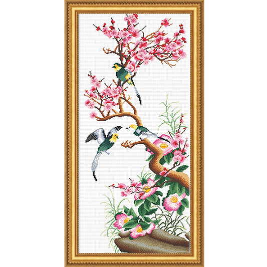 Cross Stitch Kit 31x71cm 14CT (Plum Blossom)