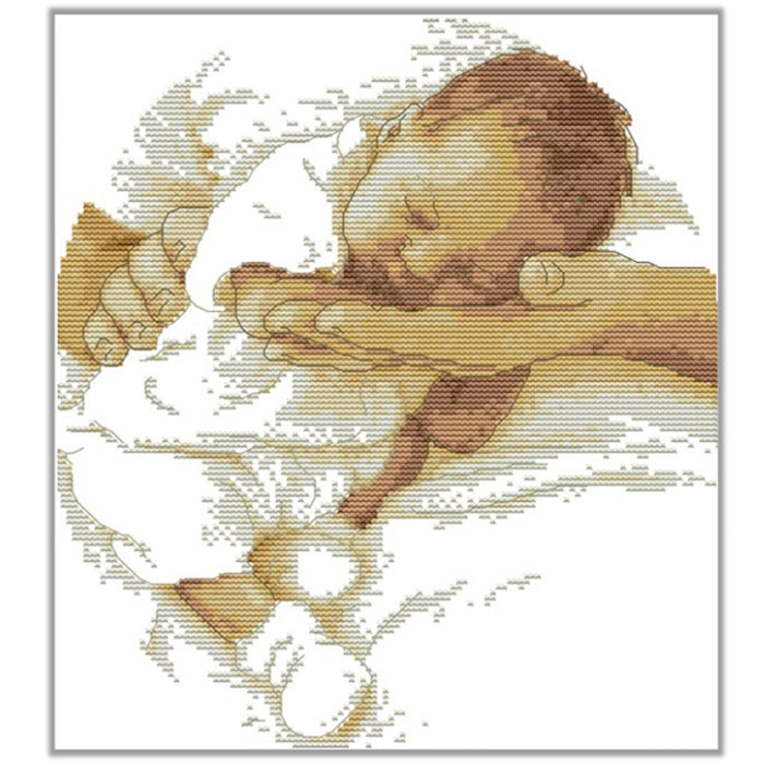 Cross Stitch Kit 37x41cm 11CT (Precious Baby)