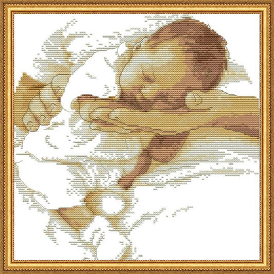 Cross Stitch Kit 37x41cm 11CT (Precious Baby)