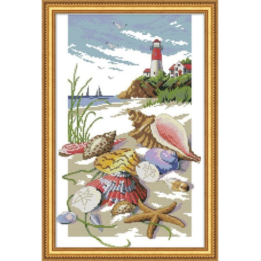 Cross Stitch Kit 40x59cm 11CT (Sea Shells)