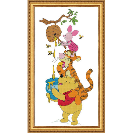 Cross Stitch Kit 27x54cm 11CT (Stealing Honey)