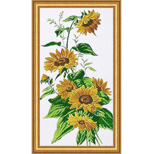 Cross Stitch Kit 42x75cm 14CT (Sunflowers)