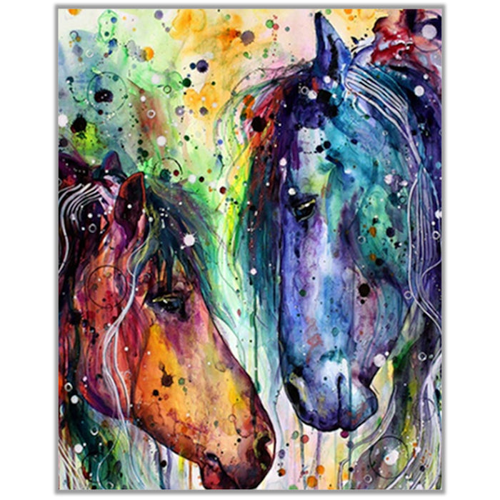 Paint by Numbers Kit 40x50cm (Two Horses)